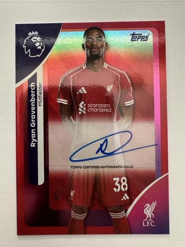 Ryan Gravenberch 2025 Topps Premier League Red /5