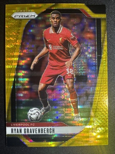 Ryan Gravenberch 2024 Panini Prizm Gold Pulsar /10