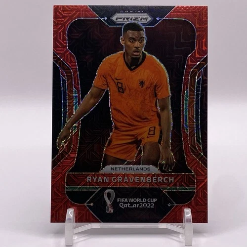 Ryan Gravenberch 2022 Panini Prizm World Cup Red Mojo Prizm /99
