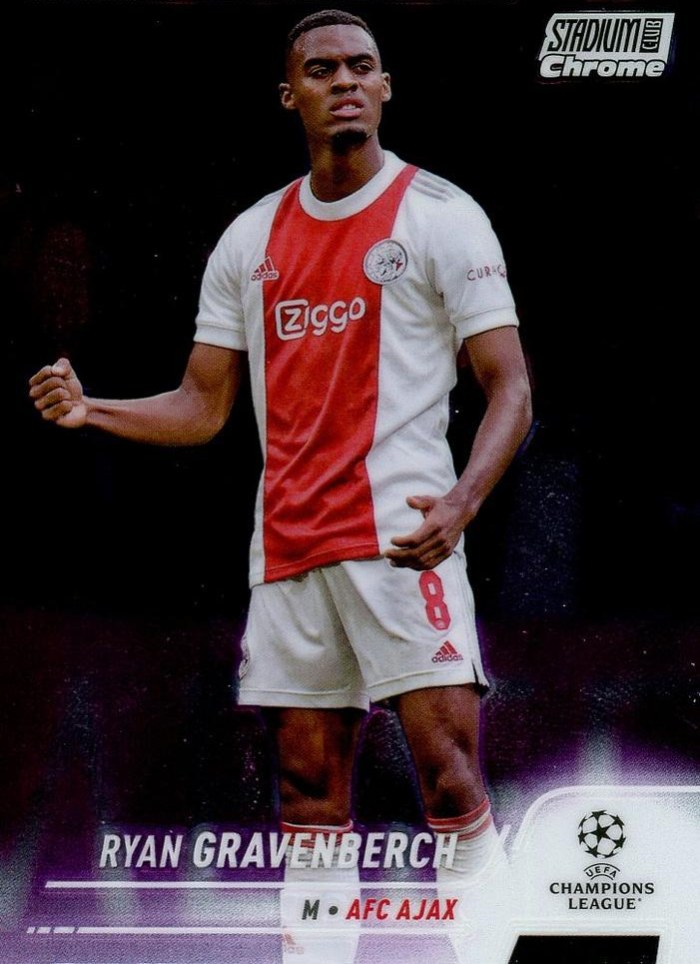 Ryan Gravenberch 2021 Topps Stadium Club Chrome UEFA 86