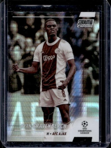 Ryan Gravenberch 2021 Topps Stadium Club Chrome UEFA Sepia Prism Refractor /75
