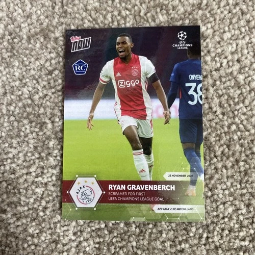 Ryan Gravenberch 2020 Topps NOW Champions League 23