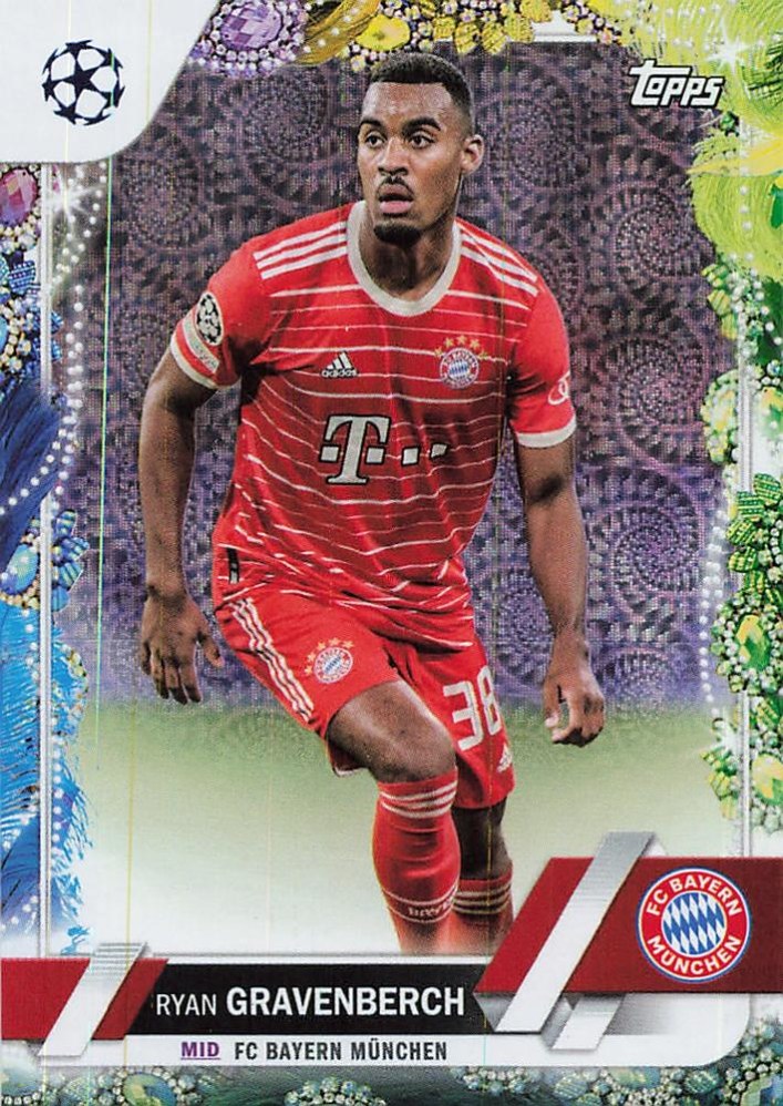 Ryan Gravenberch 2022 Topps UEFA Club Competitions Carnaval Edition
