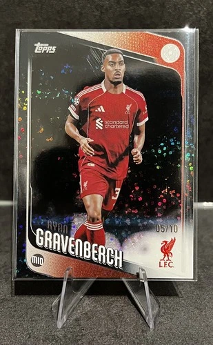 Ryan Gravenberch 2025 Topps UCC Black Refractor /10