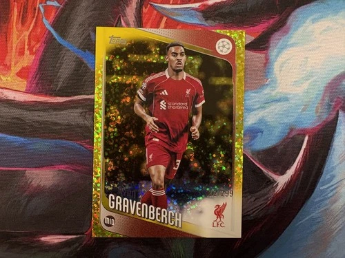 Ryan Gravenberch 2025 Topps UCC Flagship Gold Sparkle /299