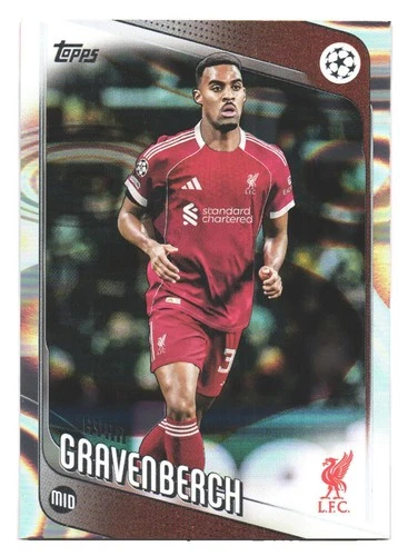 Ryan Gravenberch 2025 Topps UCC Flagship Rain Drop