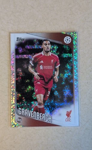 Ryan Gravenberch 2025 Topps UEFA Club Competitions Holo Foil