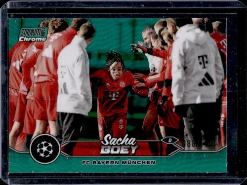 Sacha Boey 2023 Topps Stadium Club Chrome Green Refractor /150