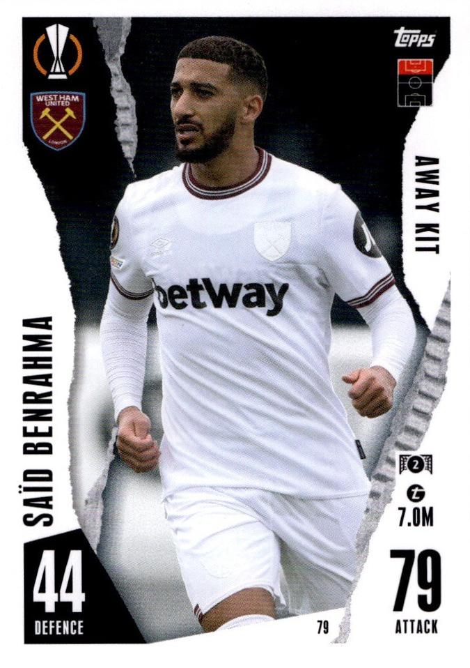Said Benrahma 2023 Topps Match Attax UEFA Club Competitions Extra
