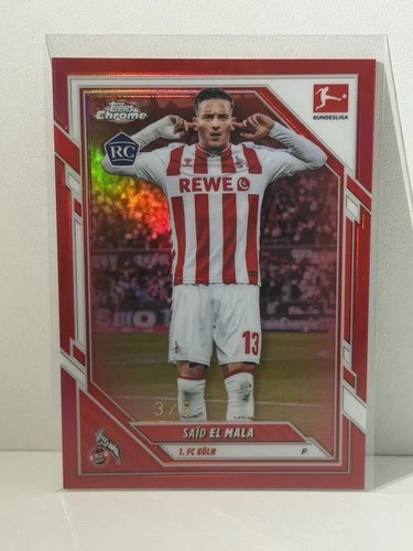 Said El Mala 2025 Topps Chrome Colour Match Red /5