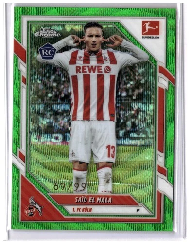 Said El Mala 2025 Topps Chrome Bundesliga Green Wave /99