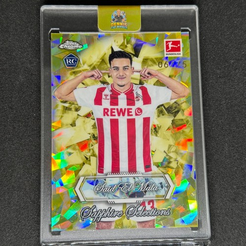 Said El Mala 2025 Topps Chrome Sapphire Bundesliga Sapphire /75
