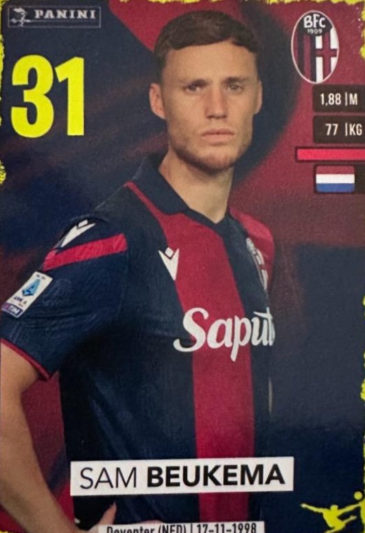 Sam Beukema 2023 Panini Calciatori Stickers