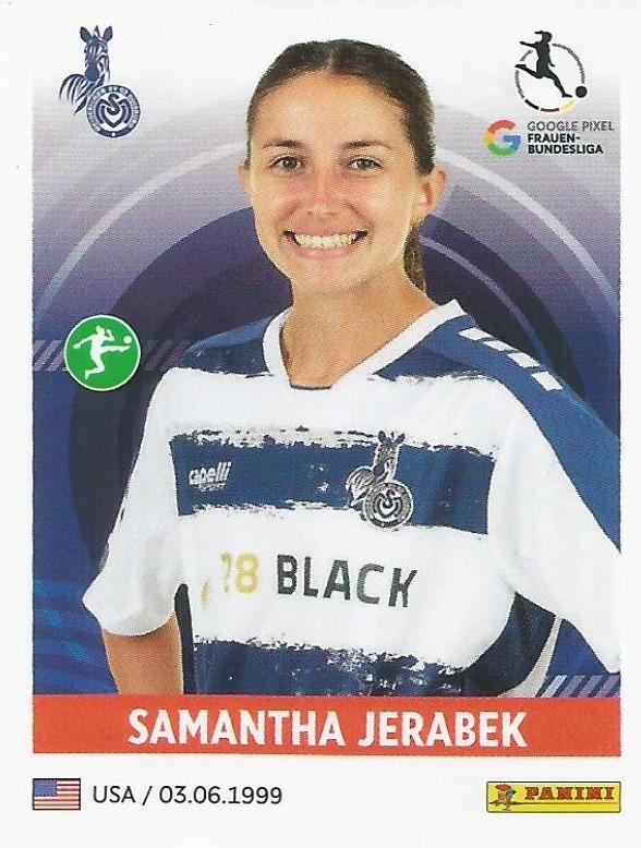 Samantha Jerabek 2023 Panini Frauen Bundesliga Stickers