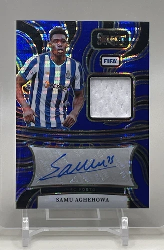 Samu Adeghehowa 2024 Panini Select Blue Pulsar Prizm #AM-SA