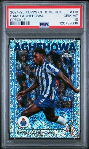 Samu Aghehowa 2024 Topps Chrome UEFA Silver Speckle
