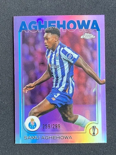 Samu Aghehowa 2024 Topps Chrome Violet Refractor /299