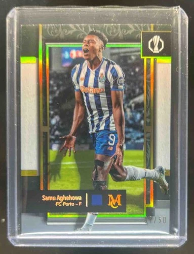 Samu Aghehowa 2024 Topps Museum Collection UEFA Gold /50
