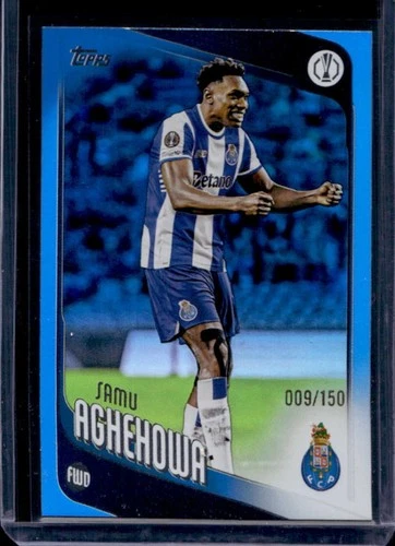 Samu Aghehowa 2025 Topps UEFA Blue Foil /150