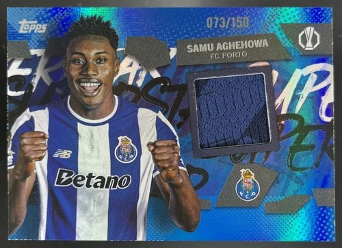 Samu Aghehowa 2025 Topps UEFA Champions League Blue Foil /150