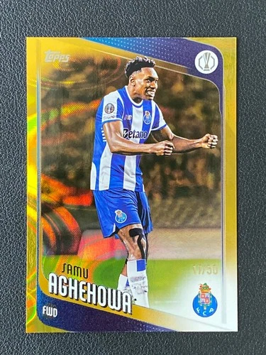 Samu Aghehowa 2025 Topps UEFA Club Competitions Gold /50