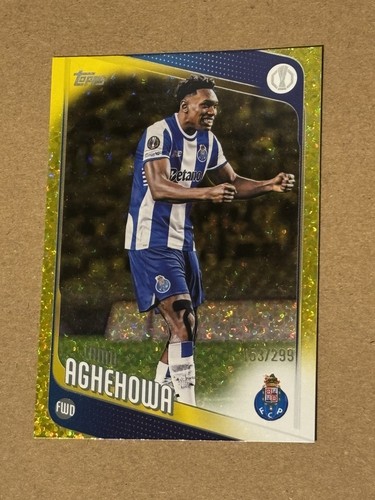 Samu Aghehowa 2025 Topps UEFA Gold Sparkle /299