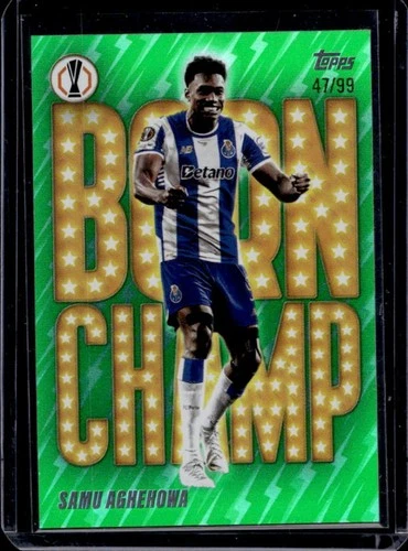 Samu Aghehowa 2025 Topps UEFA Green Foil /99