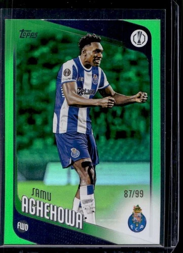 Samu Aghehowa 2025 Topps UEFA Green Holo /99