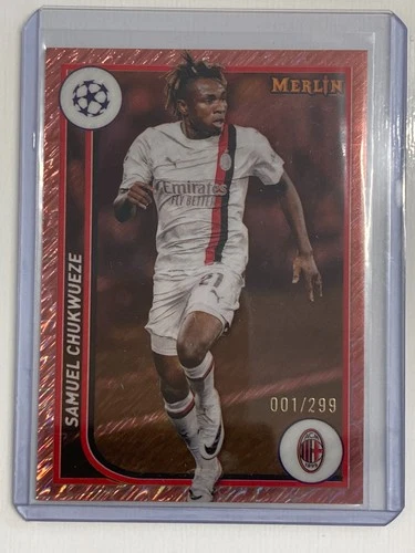 Samuel Chukwueze 2024 Topps Merlin Chrome Gold /299