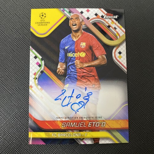 Samuel Eto'o 2024 Topps Finest Black Variation /10