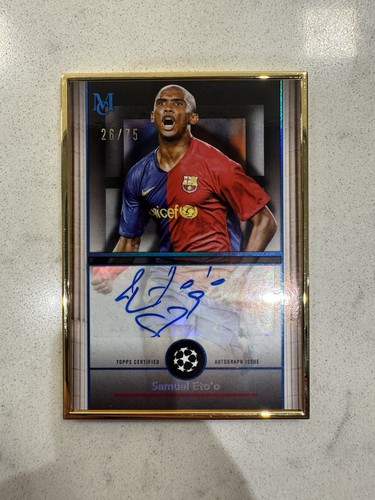 Samuel Eto'o 2024 Topps Museum Gold Frame /75