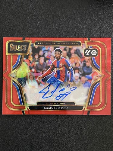 Samuel Eto'o 2026 Panini Select Red Wave