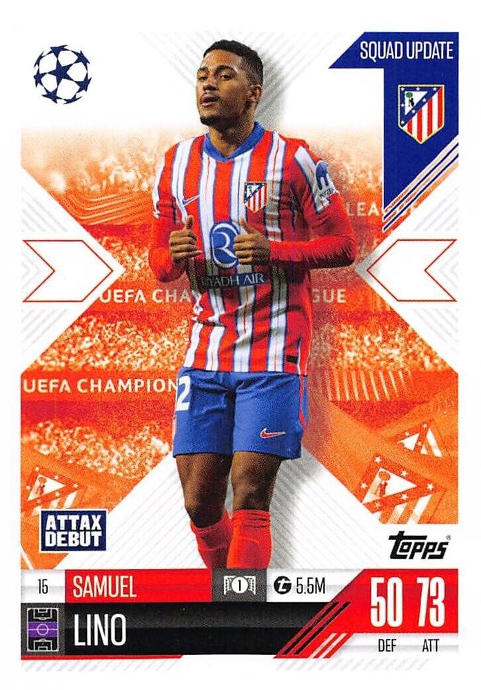 Samuel Lino 2024 Topps Match Attax UEFA Club Competitions Extra
