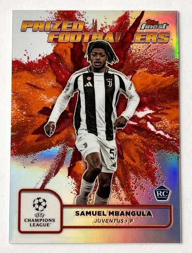 Samuel Mbangula 2024 Topps Finest Fusion Red/Orange