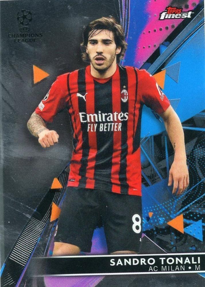 Sandro Tonali 2021 Topps Finest UEFA 49