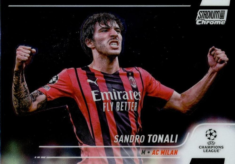 Sandro Tonali 2021 Topps Stadium Club Chrome UEFA 55