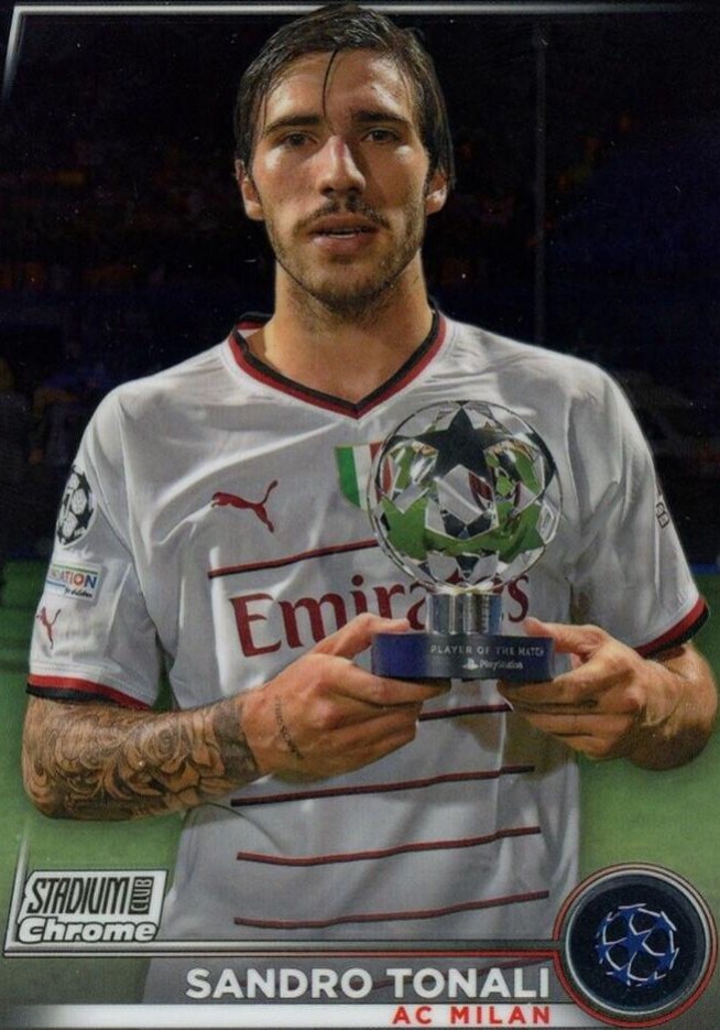 Sandro Tonali 2022 Topps Stadium Club Chrome UEFA 8