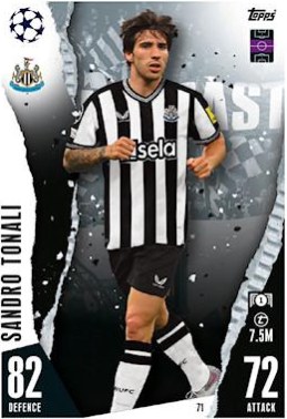Sandro Tonali 2023 Topps Match Attax UEFA Club Competitions