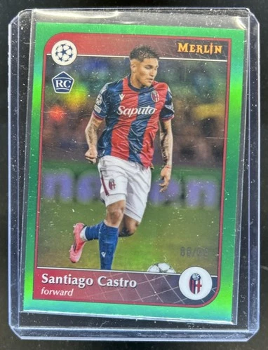 Santiago Castro 2024 Topps Merlin Chrome Green Refractor /99