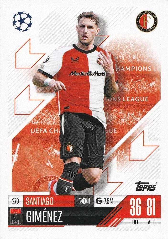 Santiago Gimenez 2024 Topps Match Attax UEFA Club Competitions