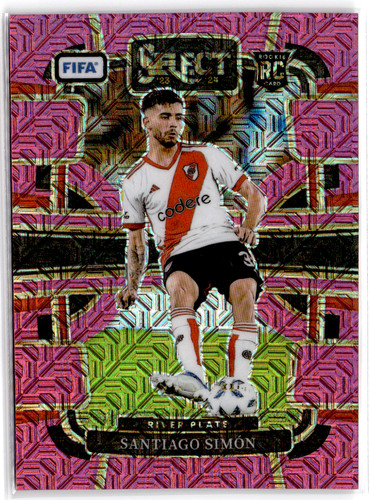 Santiago Simon 2023 Panini Select FIFA Pink Mojo Prizm /199