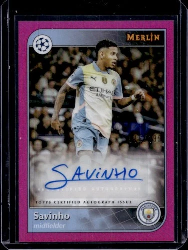 Savinho 2024 Topps Merlin Chrome UCC Pink Refractor /199