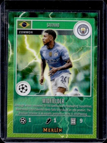Savinho 2024 Topps Merlin Chrome UEFA MG-28