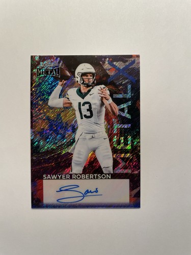 Sawyer Robertson 2026 Panini Hoja Metal Fútbol 1/1