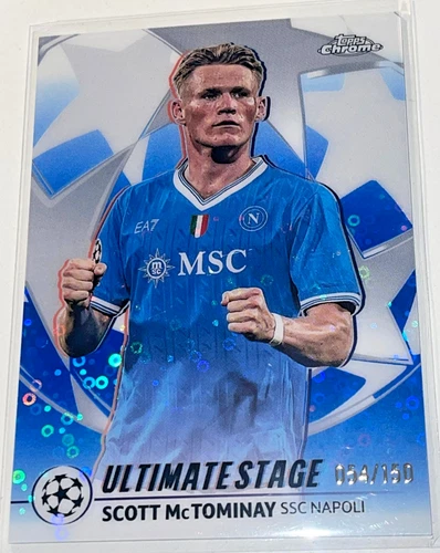 Scott McTominay 2025 Topps Chrome Blue /150