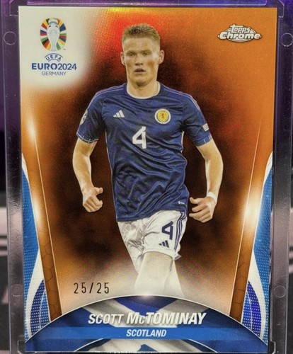 Scott McTominay 2024 Topps Chrome Orange /25