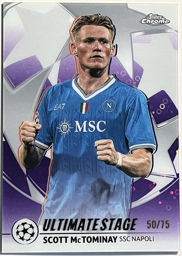 Scott McTominay 2025 Topps Chrome Purple /75