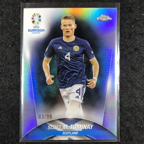 Scott McTominay 2023 Topps Chrome UEFA Euro Color Match /99