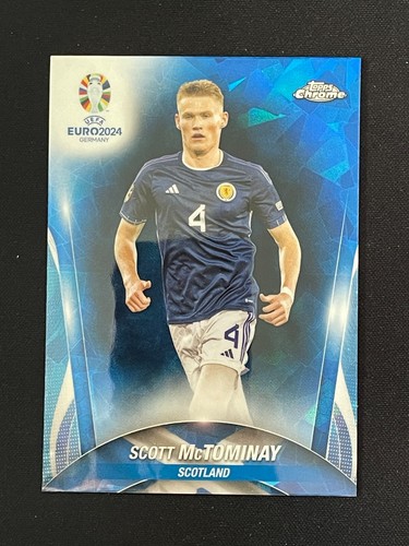 Scott McTominay 2024 Topps Chrome UEFA Euro Sapphire #94