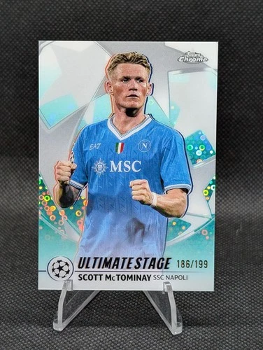 Scott McTominay 2026 Topps Cromo UEFA Champions League Aqua /199